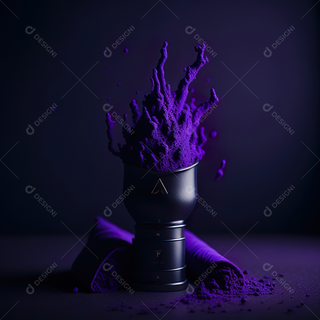 Imagem realista de maquiagens sobre uma mesa