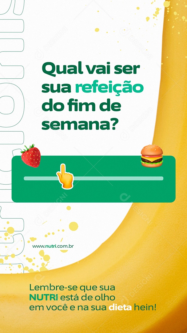 Sotry Horários de Consulta Nutricionista Social Media PSD Editável