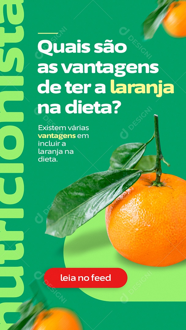 Story Horários de Consulta Nutricionista Social Media PSD Editável