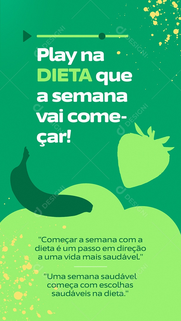 Story Horários de Consulta Nutricionista Social Media PSD Editável