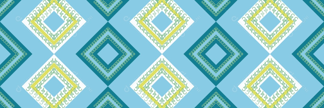 Padrão Tribal Tradicional Estilo Asteca Tapete Azul Vetor EPS