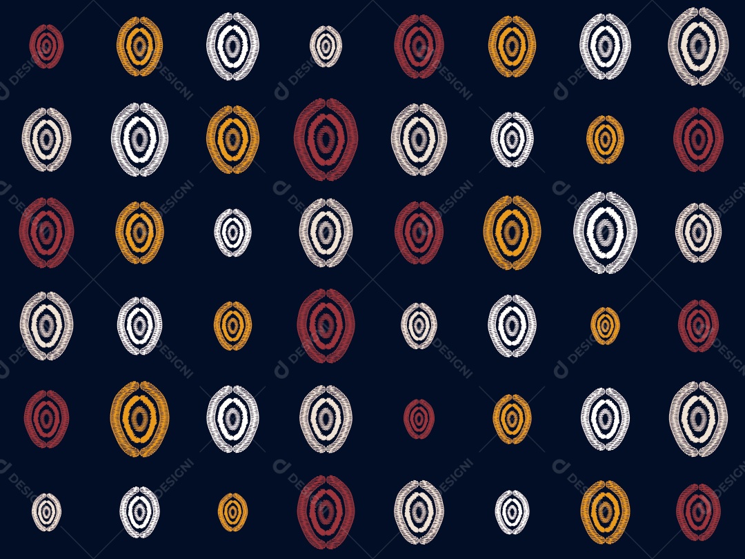 Padrão Geométrico Afro-Americano Colorido Vetor EPS