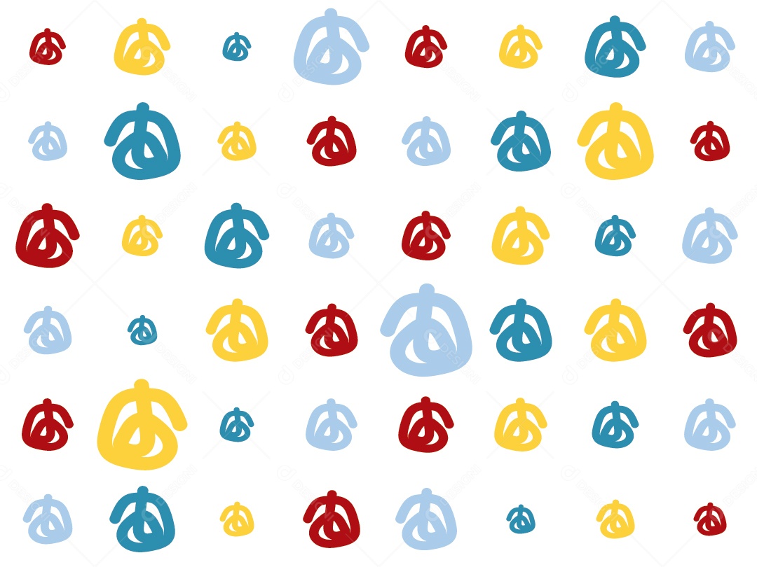 Padrão Geométrico Afro-Americano Colorido Vetor EPS