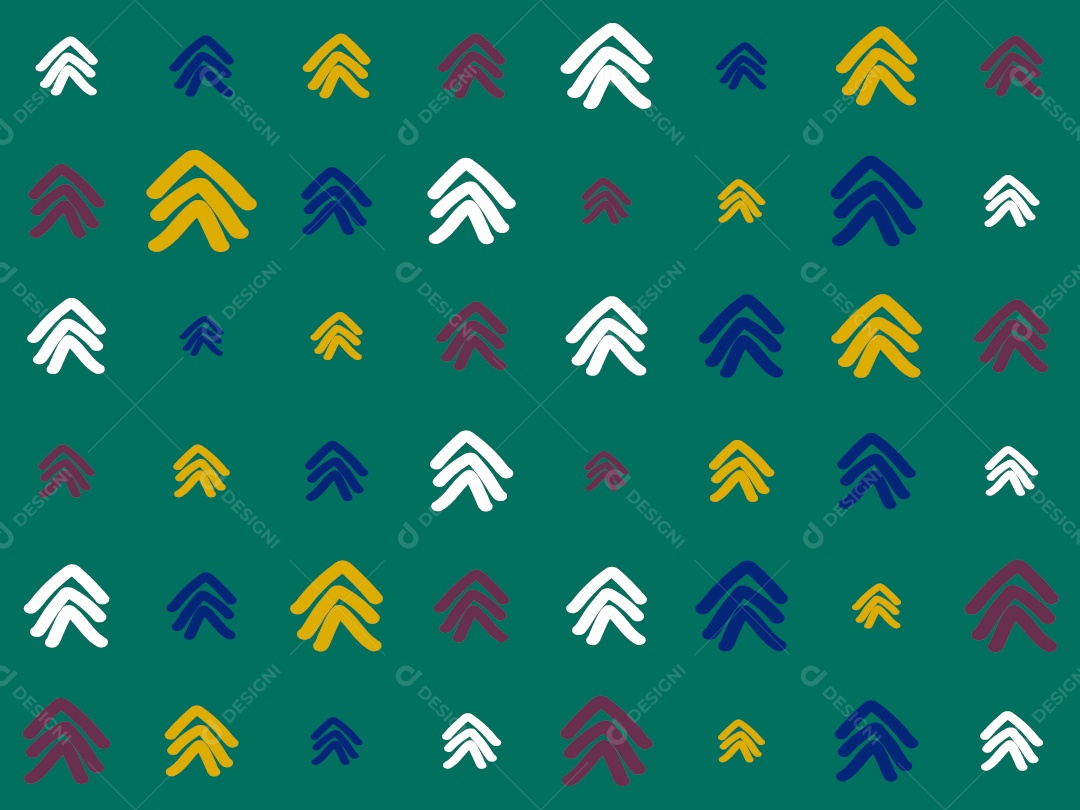 Padrão Geométrico Afro-Americano Colorido Vetor EPS