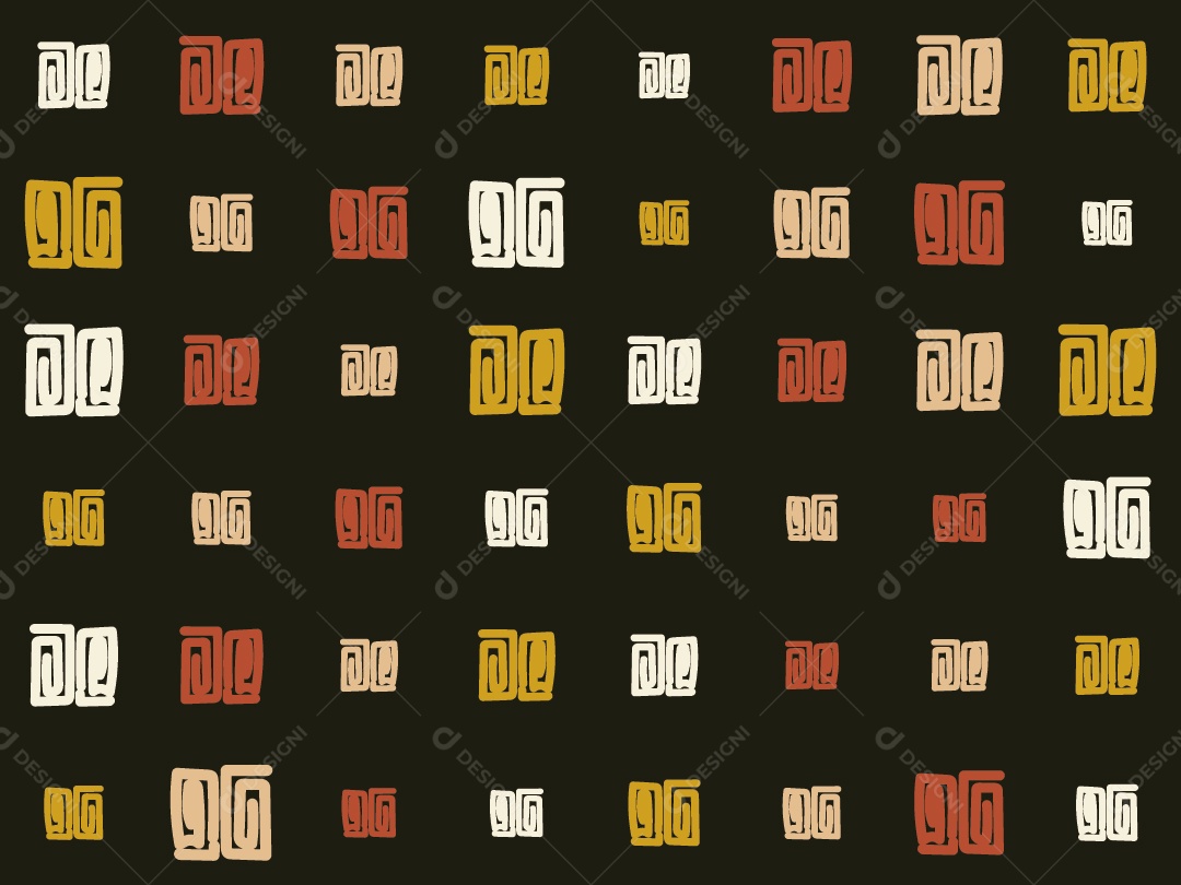 Padrão Geométrico Afro-Americano Colorido Vetor EPS