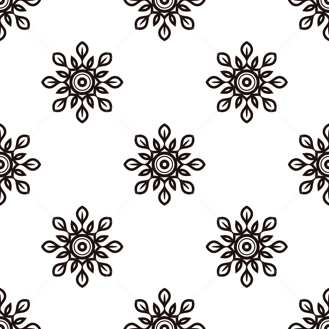 Ornamentos Geométricos Circulares Em Fundo Branco Vetor EPS