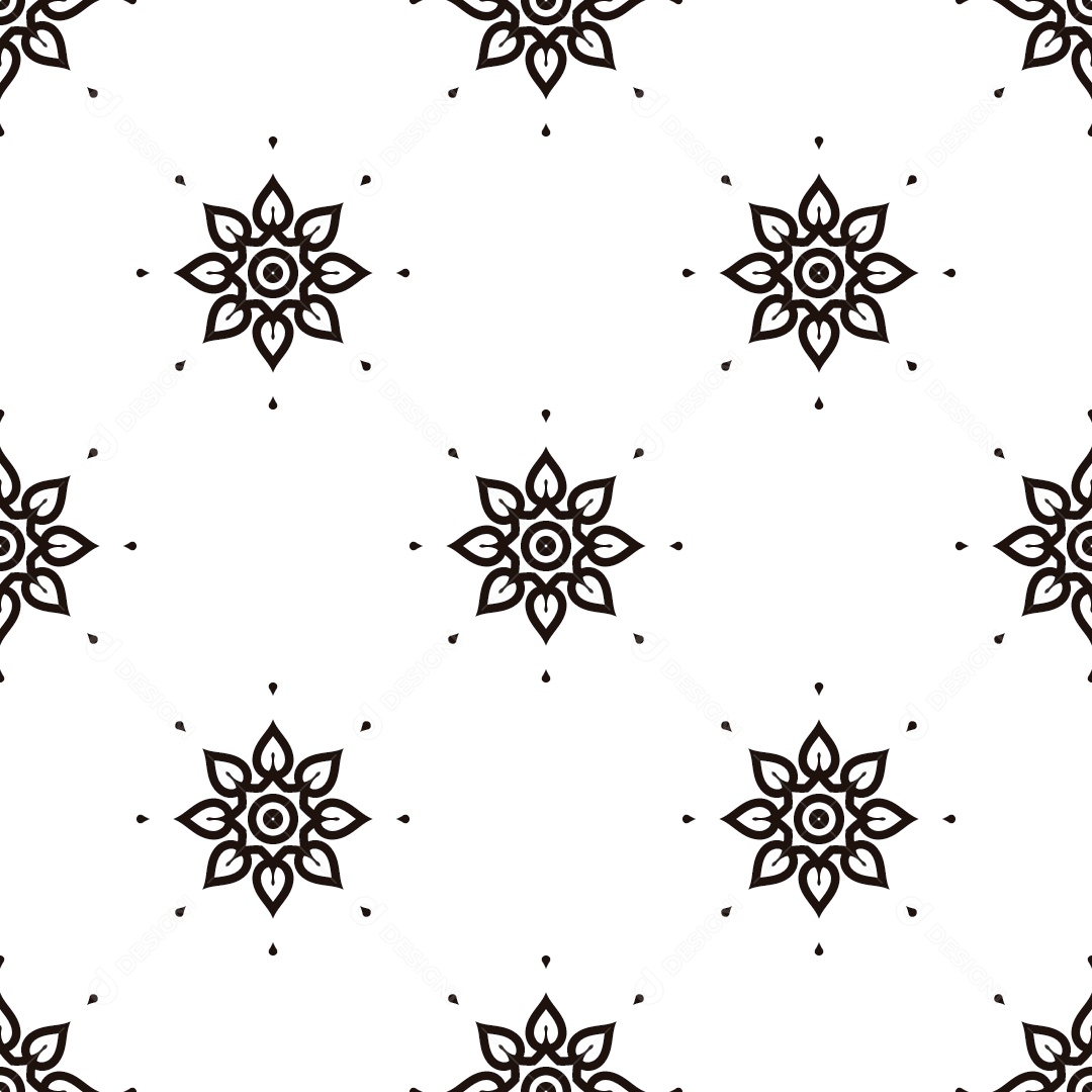 Ornamentos Geométricos Circulares Em Fundo Branco Vetor EPS