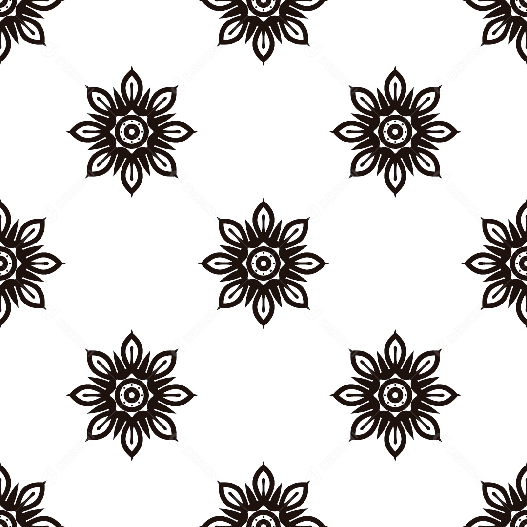 Ornamentos Geométricos Circulares Em Fundo Branco Vetor EPS