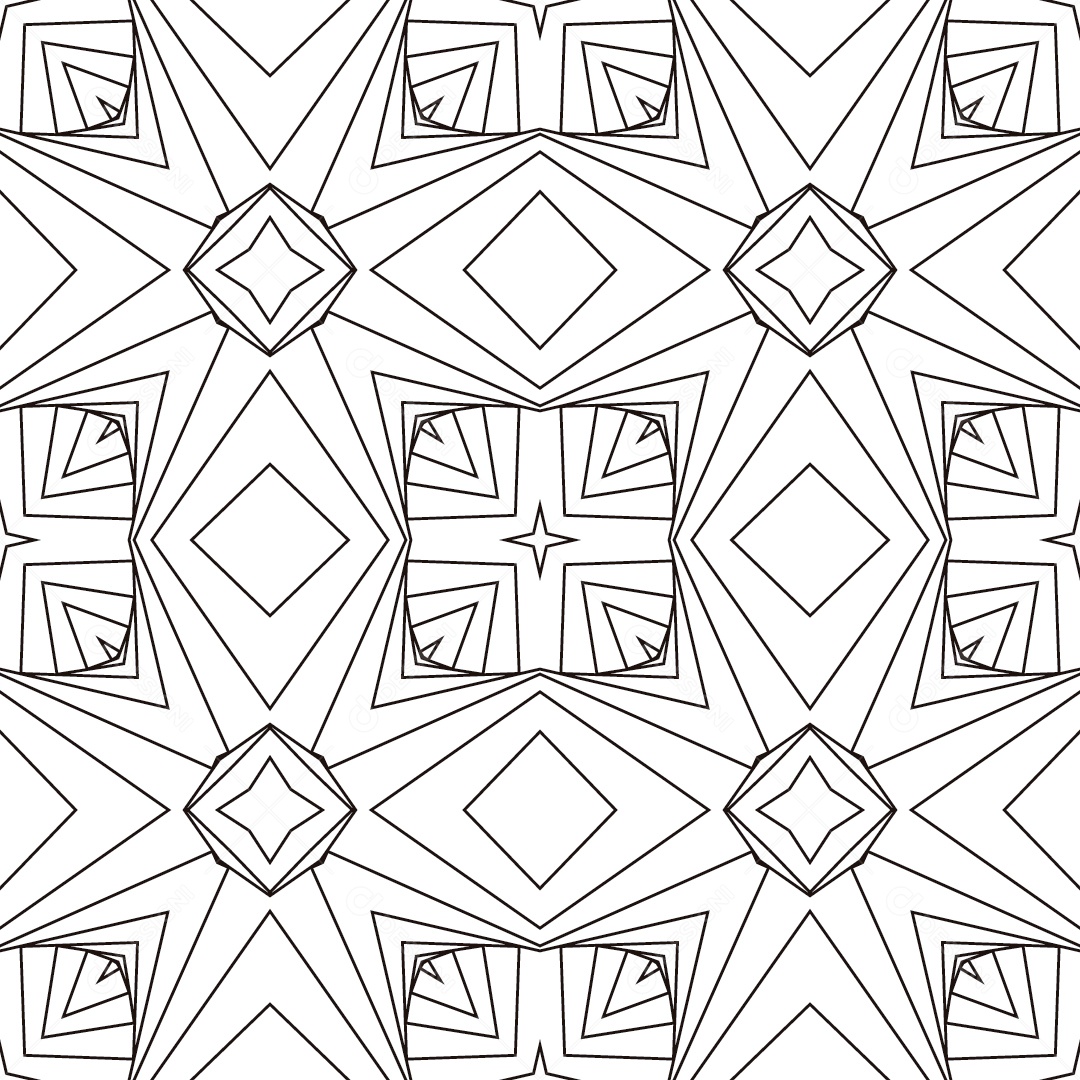 Ornamentos Geométricos Circulares Em Fundo Branco Vetor EPS