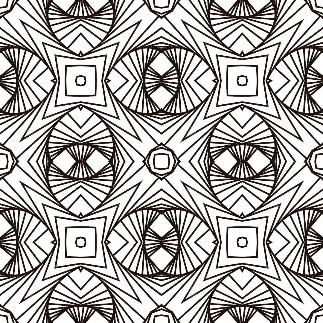 Ornamentos Geométricos Circulares Em Fundo Branco Vetor EPS