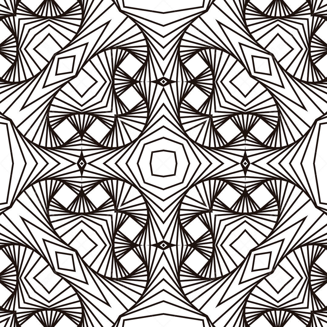 Ornamentos Geométricos Circulares Em Fundo Branco Vetor EPS