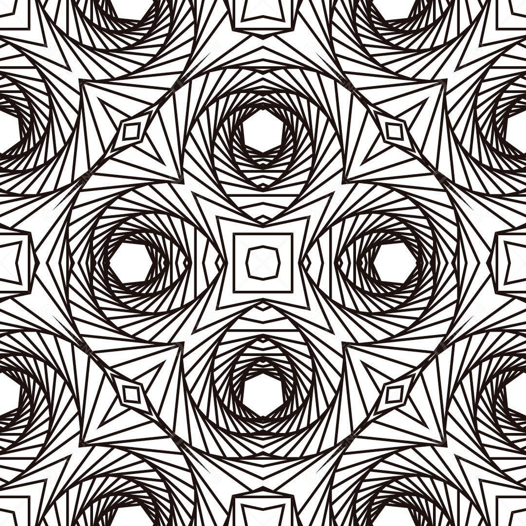 Ornamentos Geométricos Circulares Em Fundo Branco Vetor EPS