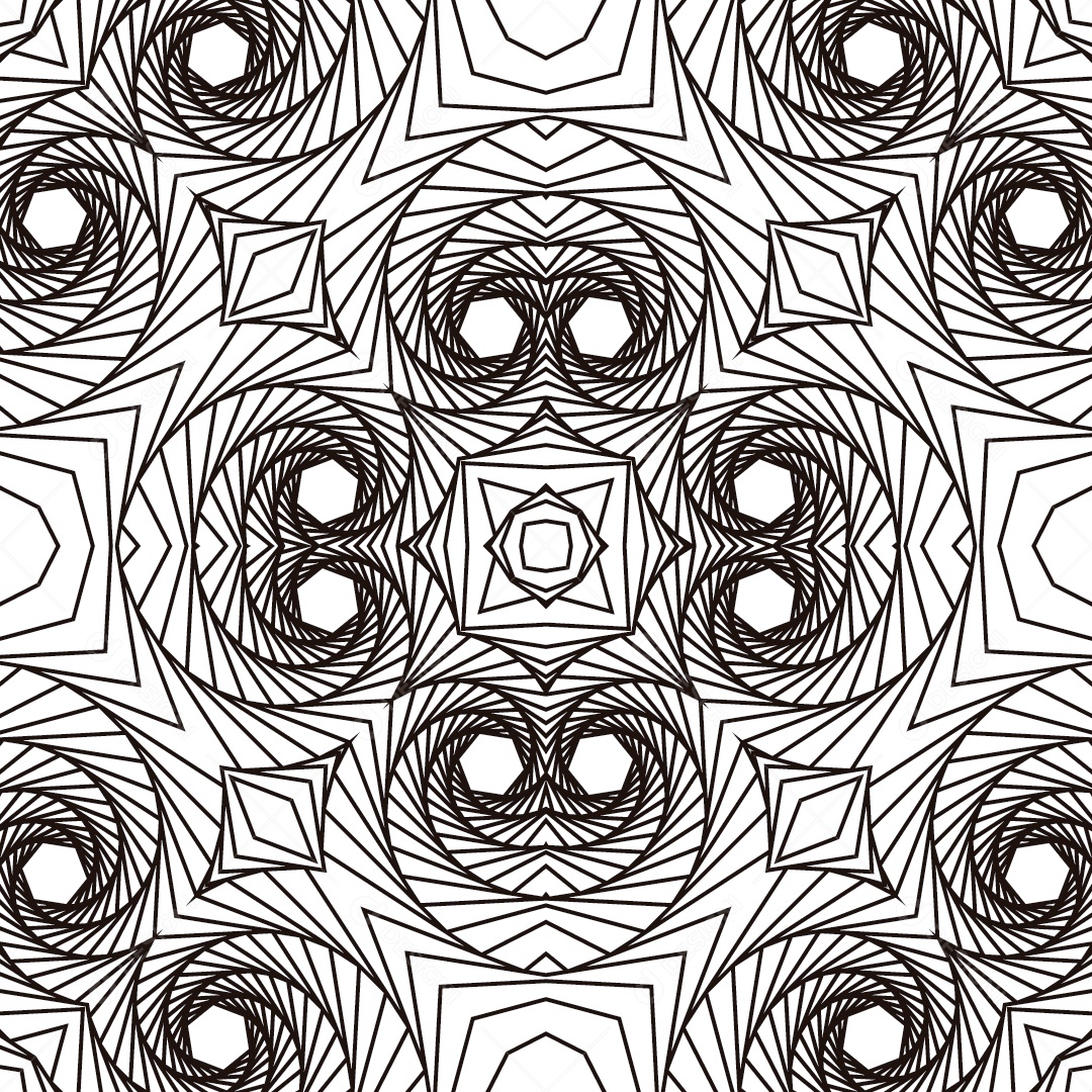 Ornamentos Geométricos Circulares Em Fundo Branco Vetor EPS