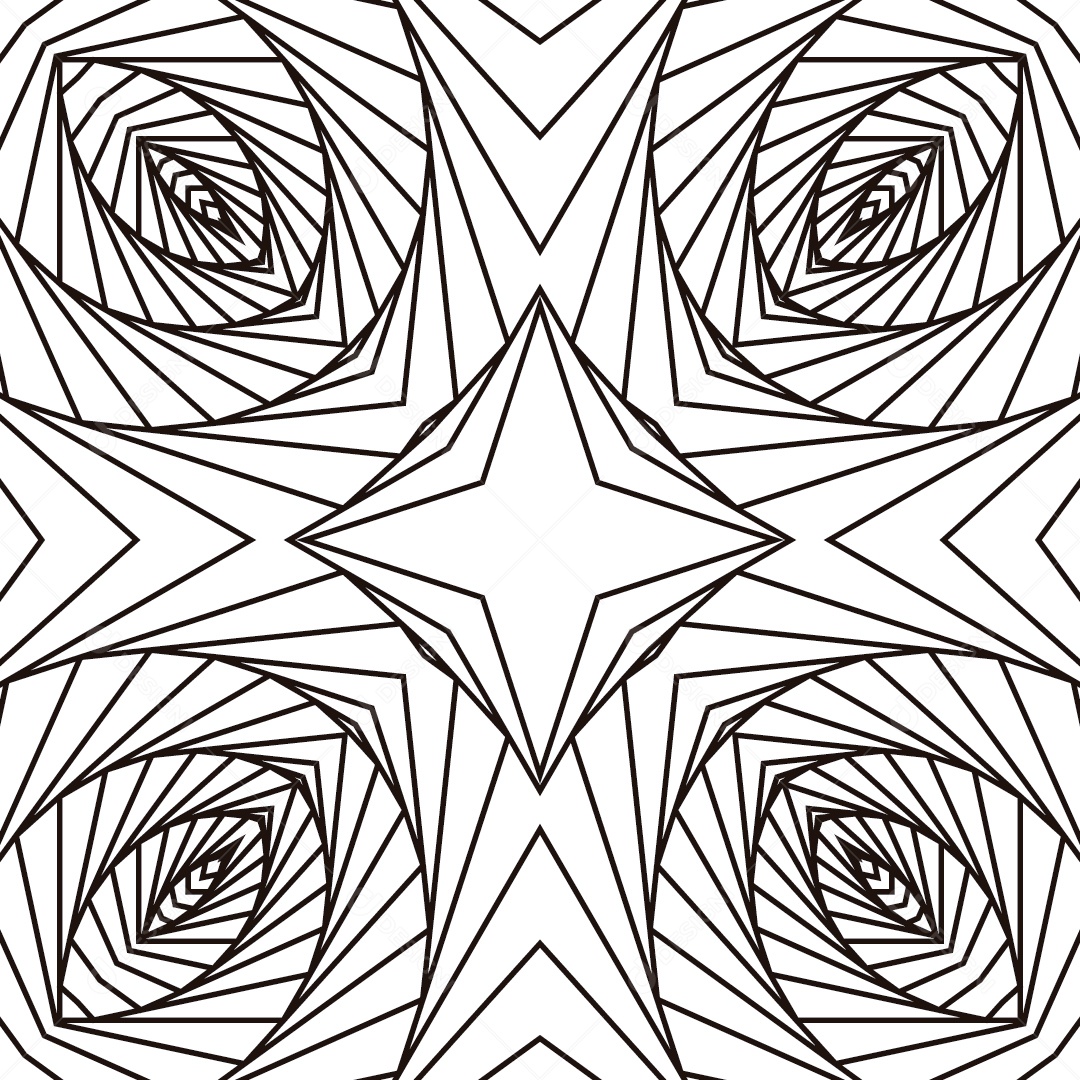 Ornamentos Geométricos Circulares Em Fundo Branco Vetor EPS