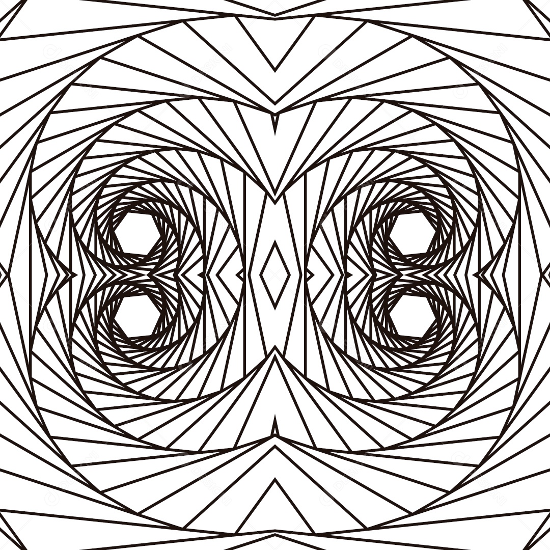 Ornamentos Geométricos Circulares Em Fundo Branco Vetor EPS