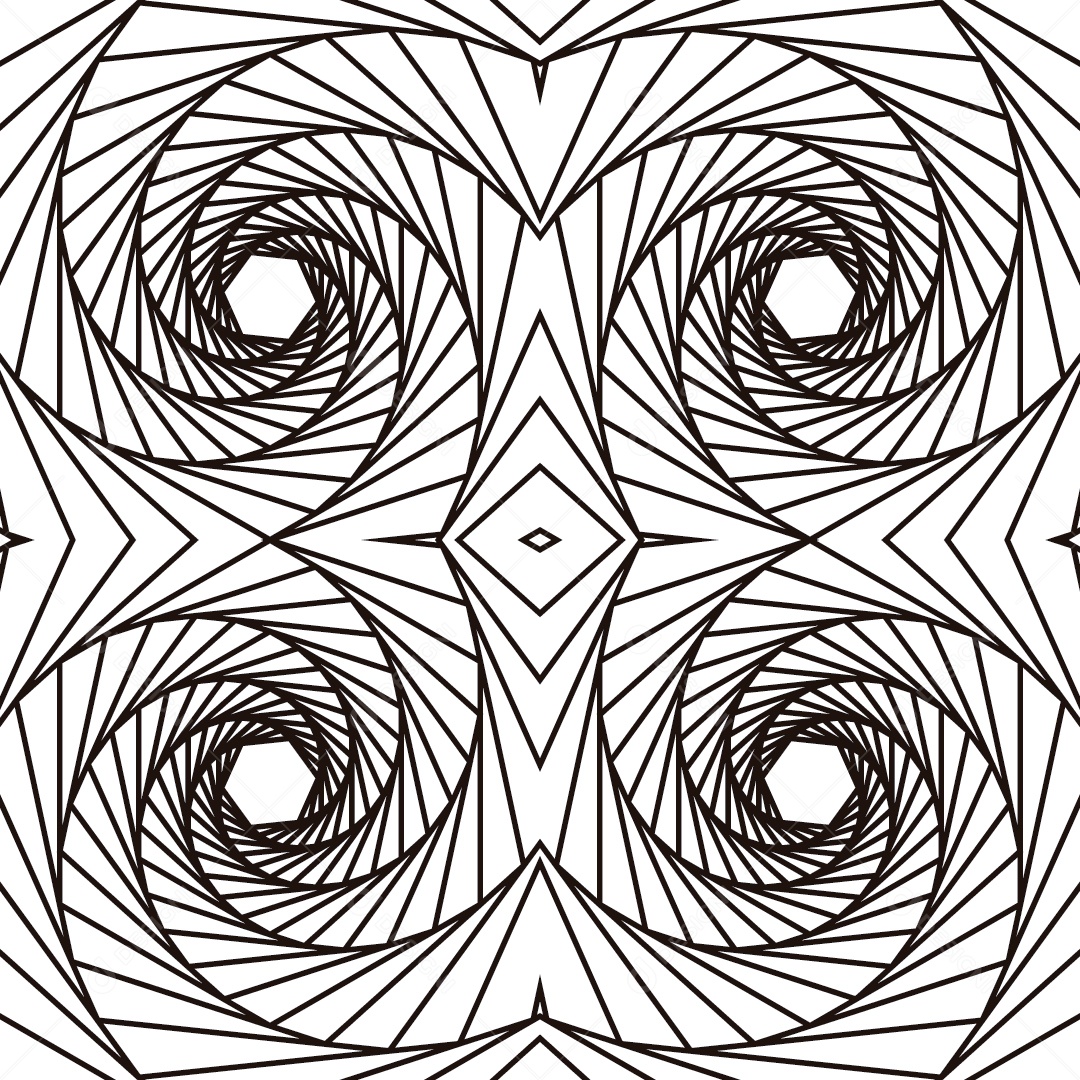 Ornamentos Geométricos Circulares Em Fundo Branco Vetor EPS