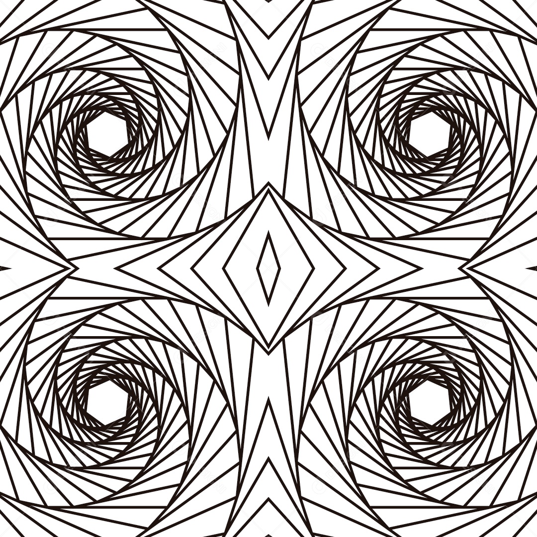 Ornamentos Geométricos Circulares Em Fundo Branco Vetor EPS