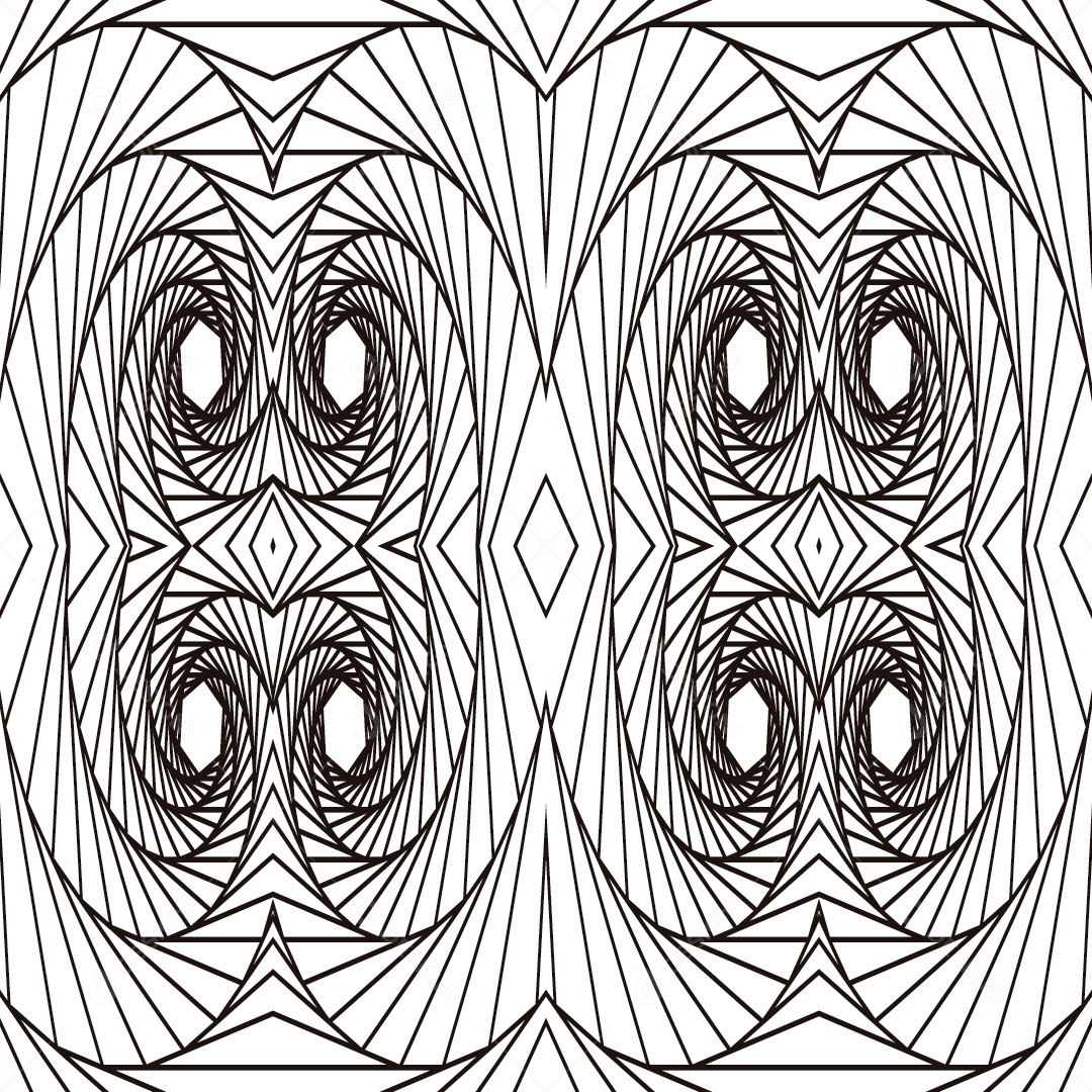 Ornamentos Geométricos Circulares Em Fundo Branco Vetor EPS