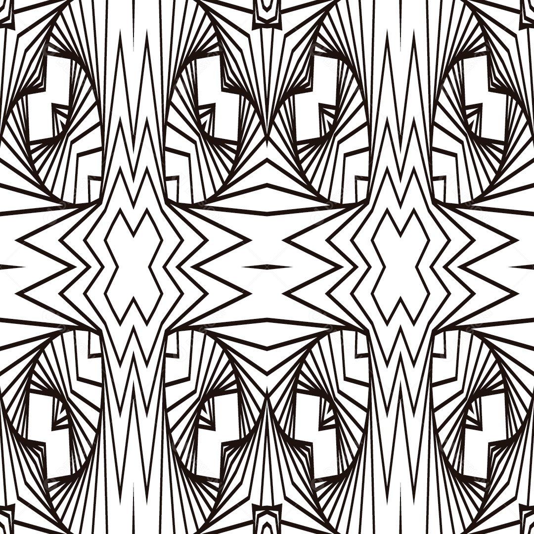 Ornamentos Geométricos Circulares Em Fundo Branco Vetor EPS