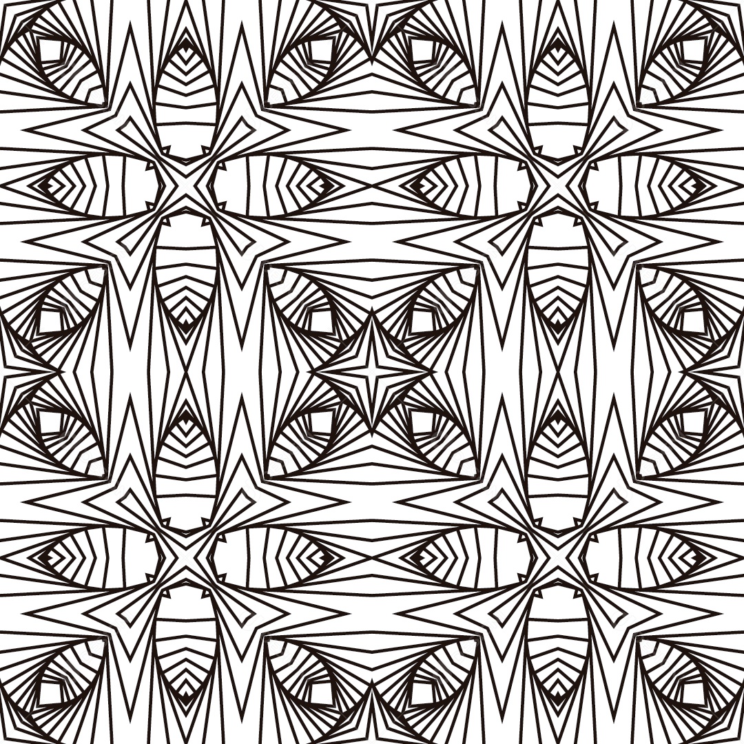 Ornamentos Geométricos Circulares Em Fundo Branco Vetor EPS