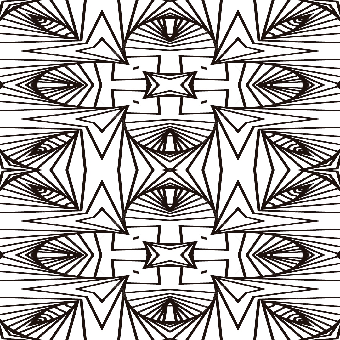 Ornamentos Geométricos Circulares Em Fundo Branco Vetor EPS