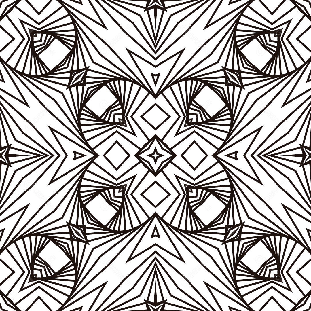 Ornamentos Geométricos Circulares Em Fundo Branco Vetor EPS