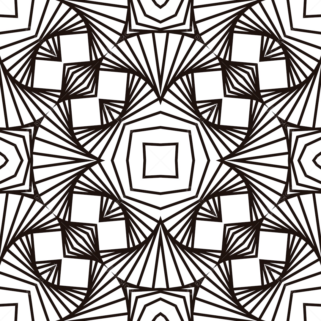 Ornamentos Geométricos Circulares Em Fundo Branco Vetor EPS