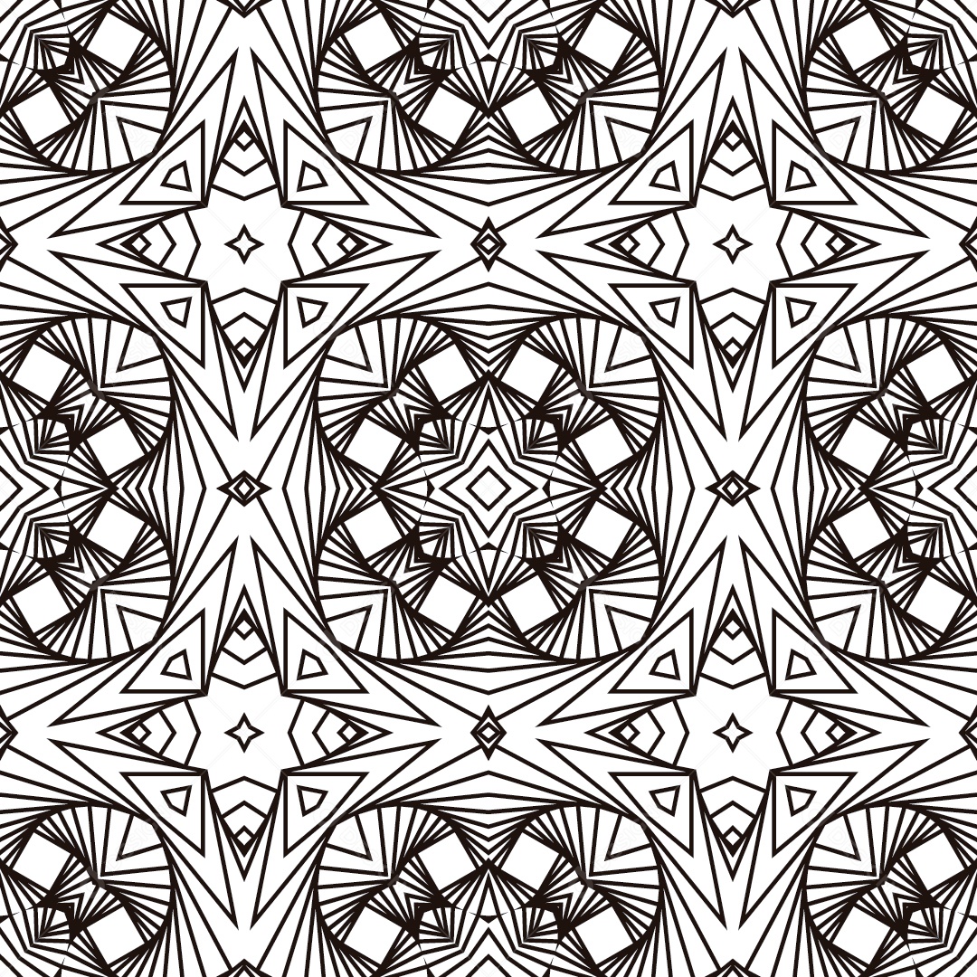 Ornamentos Geométricos Circulares Em Fundo Branco Vetor EPS