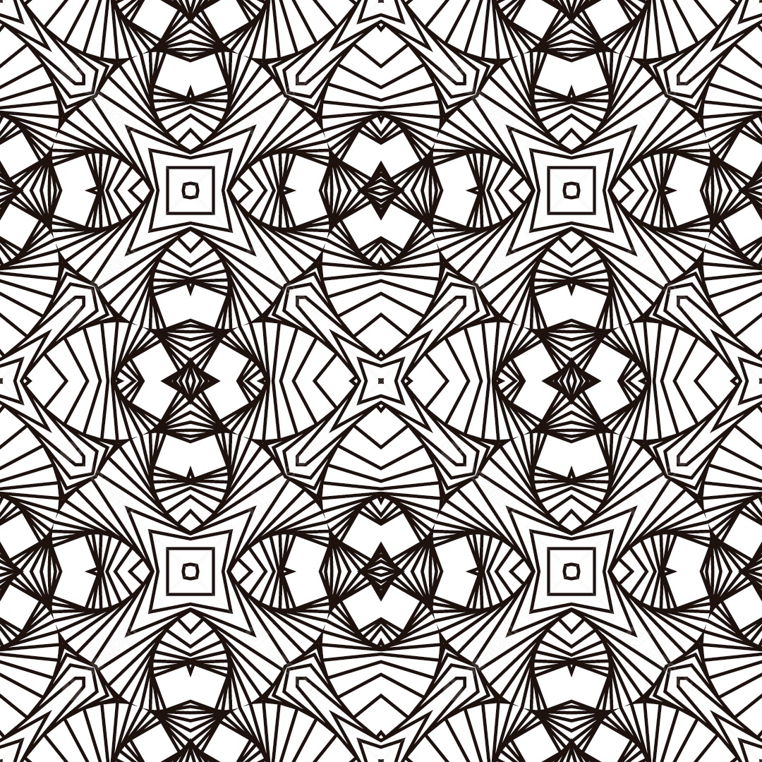 Ornamentos Geométricos Circulares Em Fundo Branco Vetor EPS