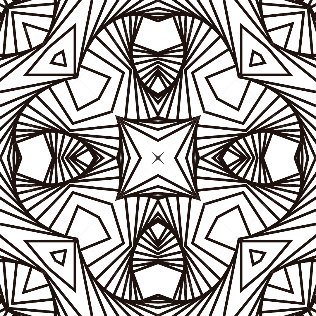 Ornamentos Geométricos Circulares Em Fundo Branco Vetor EPS