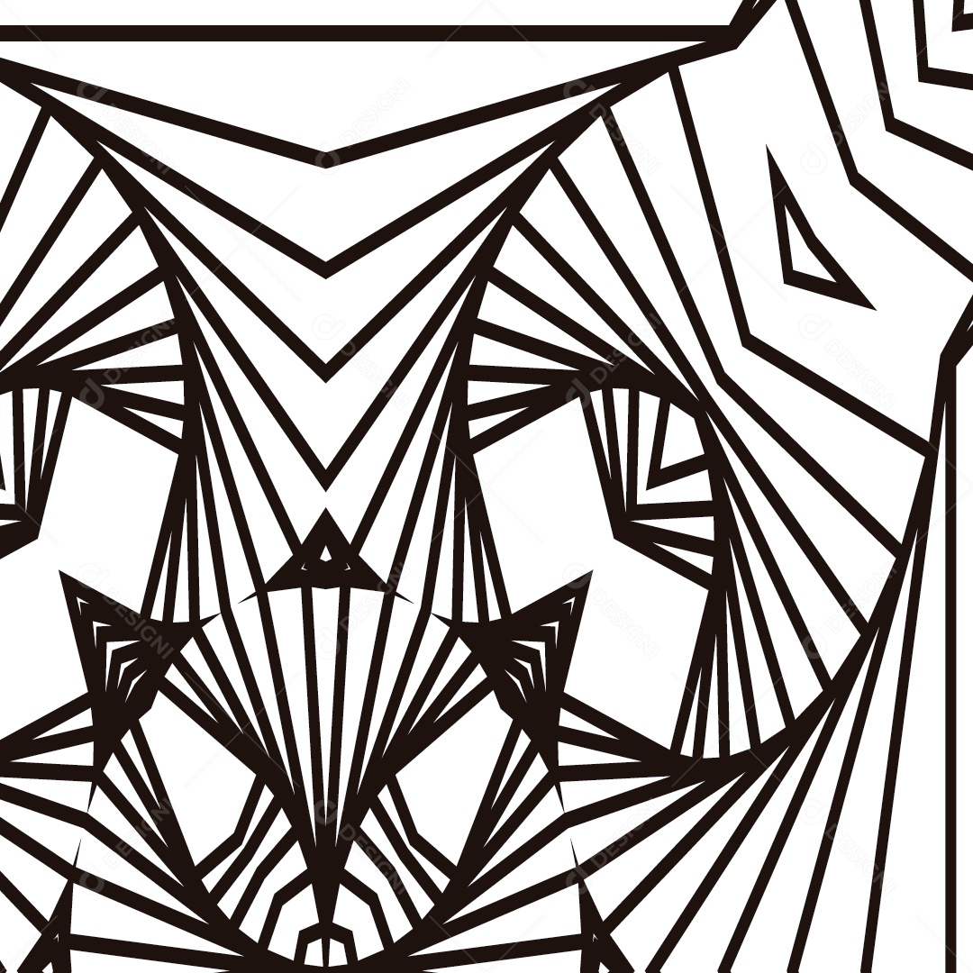 Ornamentos Geométricos Circulares Em Fundo Branco Vetor EPS