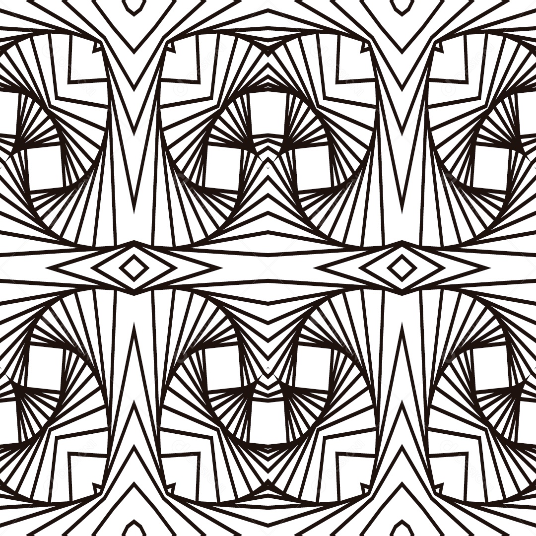 Ornamentos Geométricos Circulares Em Fundo Branco Vetor EPS