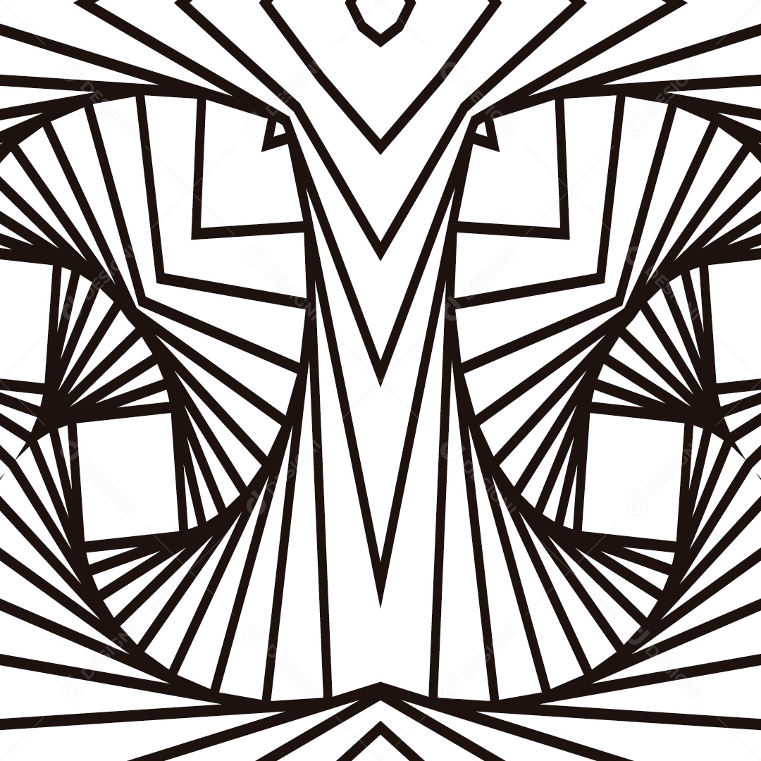 Ornamentos Geométricos Circulares Em Fundo Branco Vetor EPS