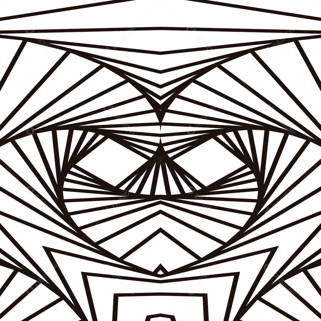 Ornamentos Geométricos Circulares Em Fundo Branco Vetor EPS