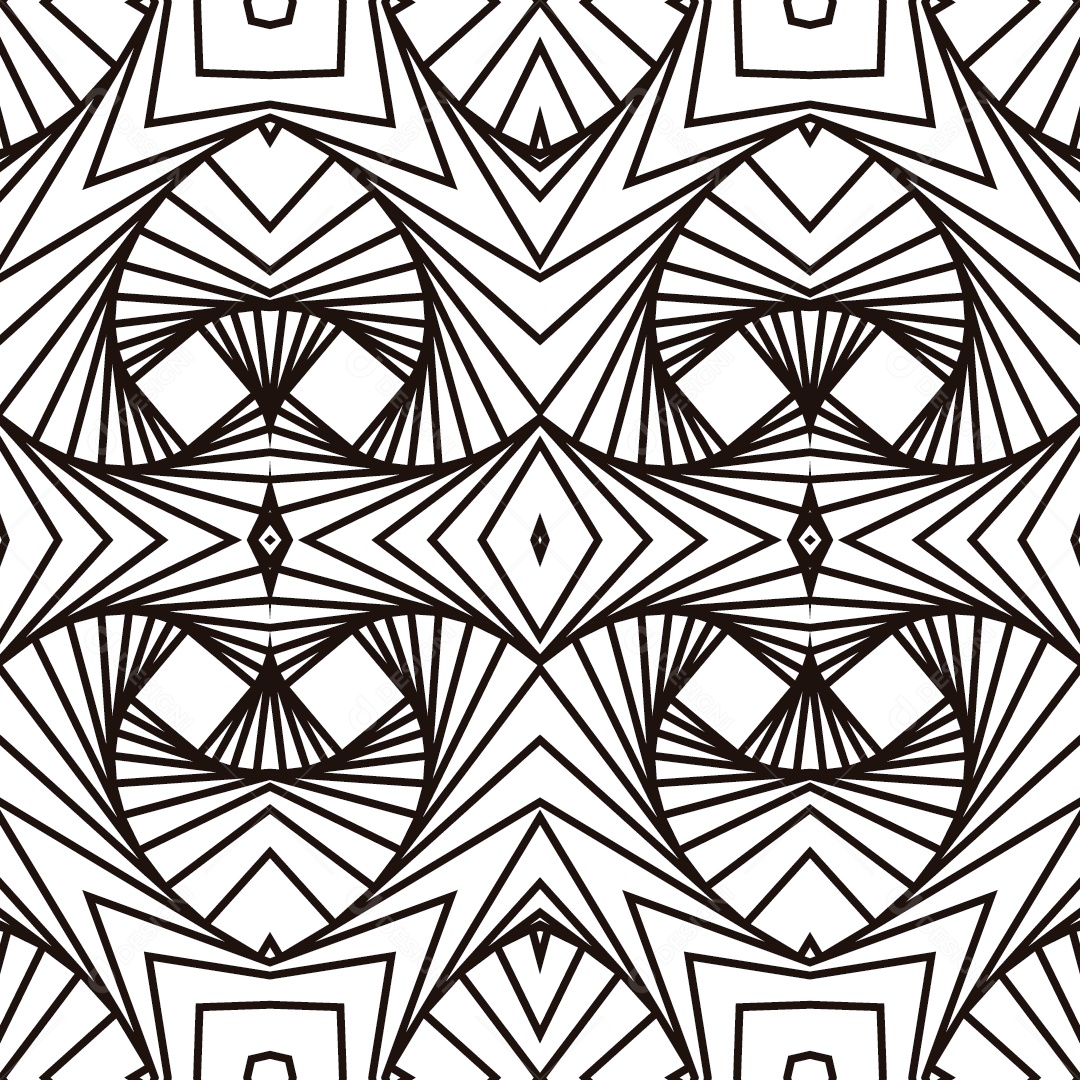 Ornamentos Geométricos Circulares Em Fundo Branco Vetor EPS