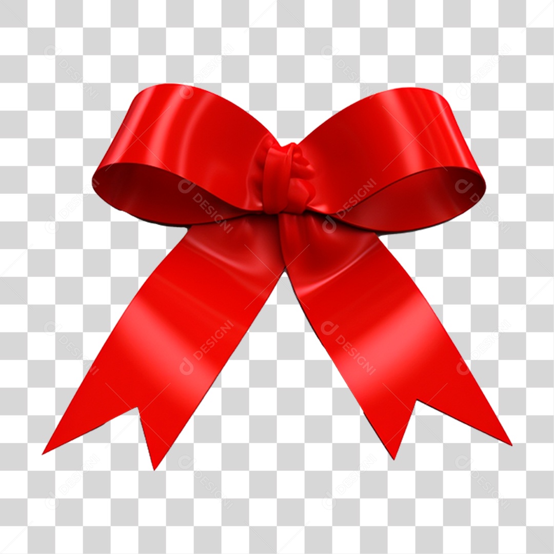 Elemento 3D Laço Borboleta Fitas PNG Transparente