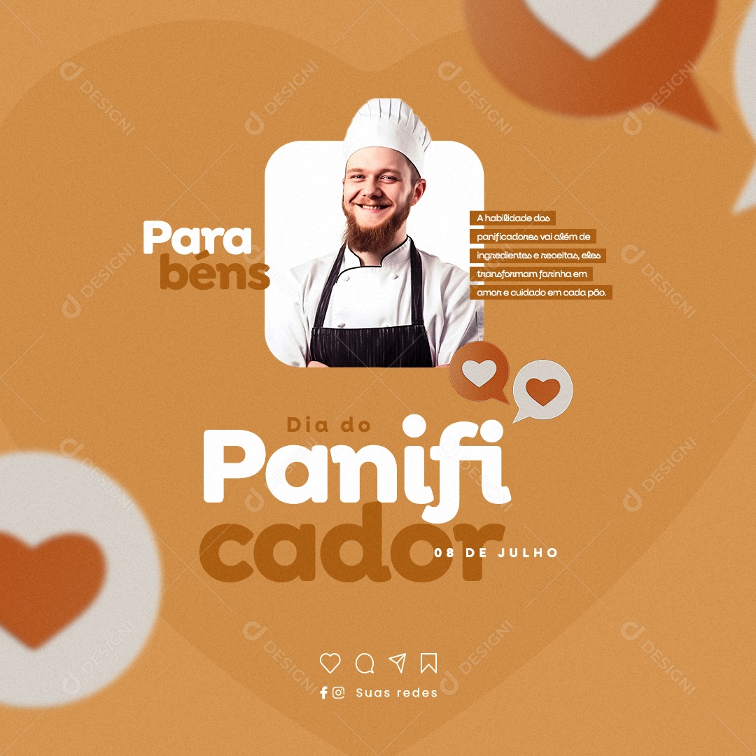 A Habilidade Dos Panificadores Vai Além De Ingredientes Dia Do Panificador Social Media PSD Editável