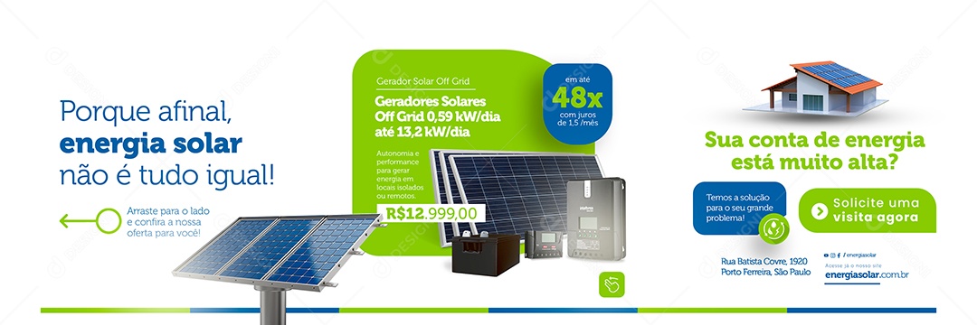 Porque Afinal Energia Solar Não é Tudo Igual Carrossel Social Media PSD Editável