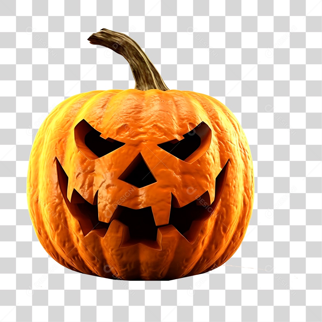 Abobora de Halloween PNG Transparente