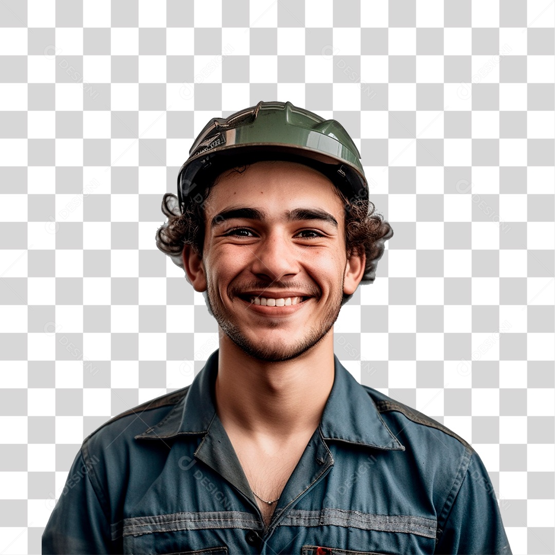 Mecânico Sorrindo PNG Transparente