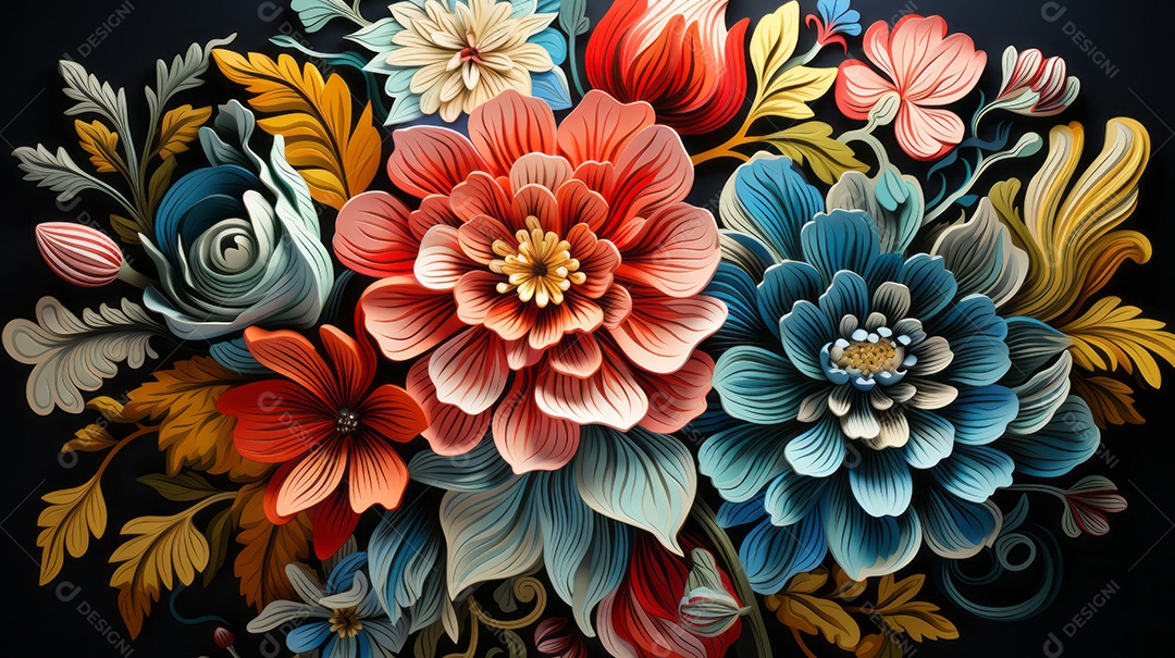 Bordado mexicano IA generativa.