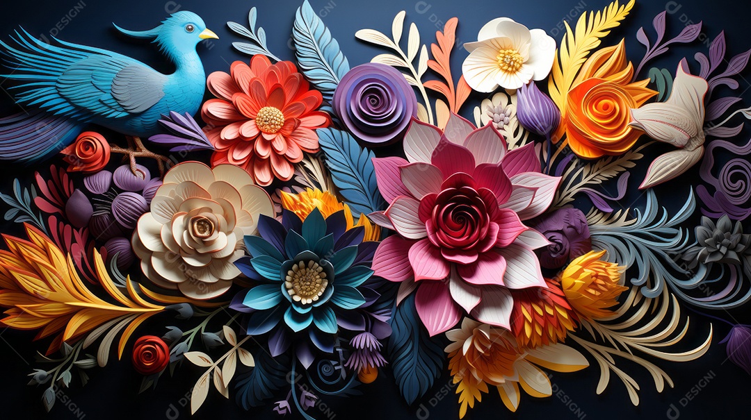 Bordado mexicano IA generativa.