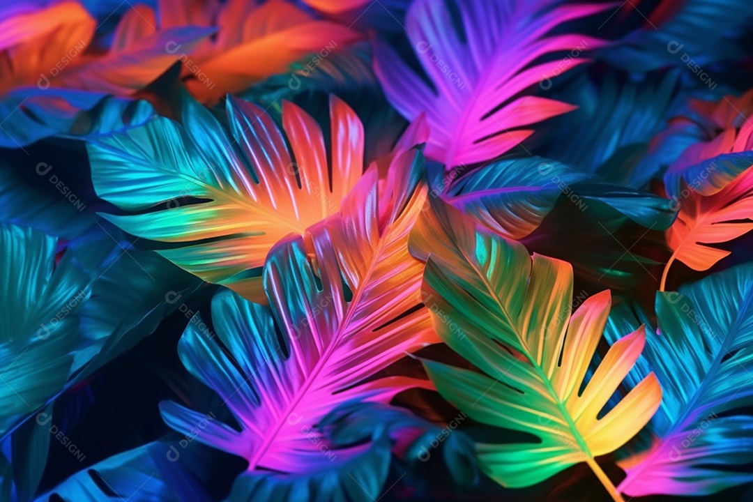 Background tropical colorido