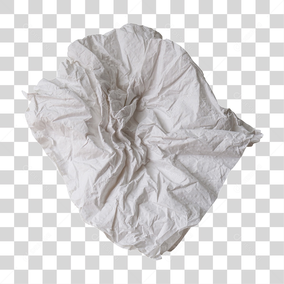 Guardanapo Amassado PNG Transparente