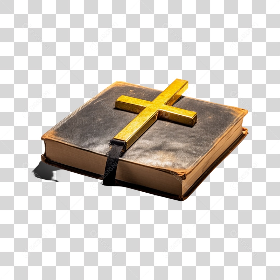 Cruz e uma Bíblia  PNG Transparente