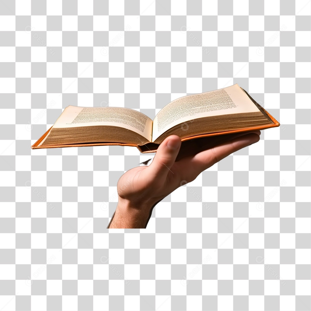 Mão Segurando uma Bíblia  PNG Transparente