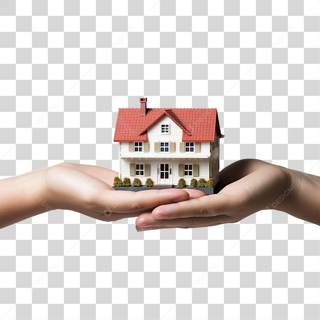 Imobiliária Casa em Miniatura PNG Transparente