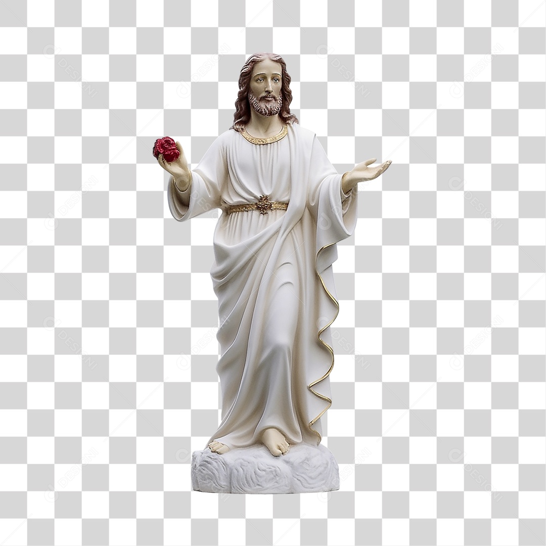 Objeto 3D Jesus Cristo Composição PNG Transparente