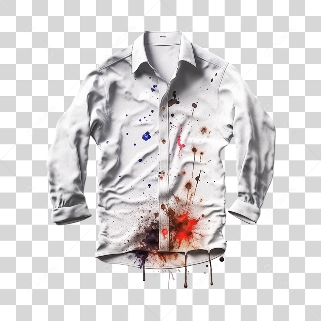 Roupa Suja de Tinta PNG Transparente