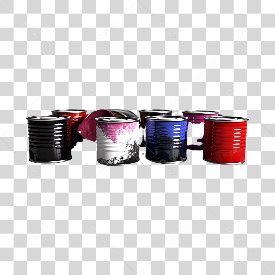 Latas de Tinta PNG Transparente
